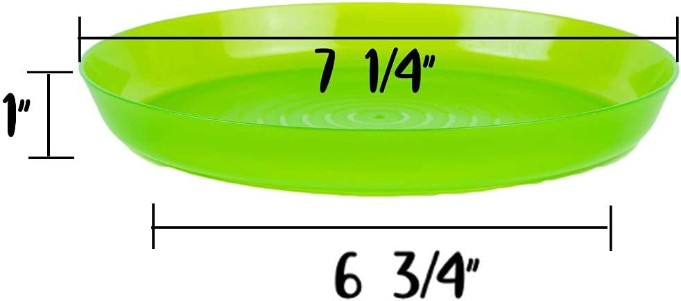 Kids Plastic Dinnerware Set of 6 Multi Color Plates